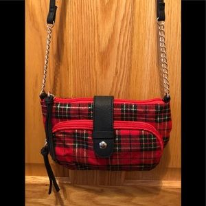 Small Red Tartan Plaid Purse
